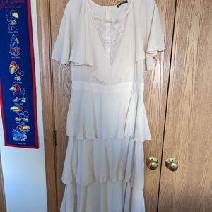 Floor Length bell sleeved dress